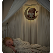 Світильник друкований «Сова на місяці»