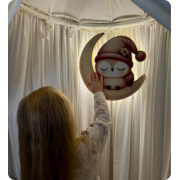 Світильник друкований «Сова на місяці»