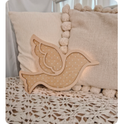 Світильник деревʼяний Пташка"Birdie"