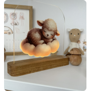 Світильник акриловий "Баранчик на хмаринці"