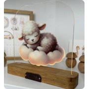 Світильник акриловий "Баранчик на хмаринці"
