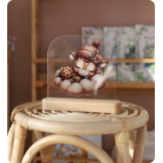 Світильник акриловий "Жираф на подушці"