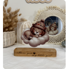 Світильник акриловий "Лев на хмаринці"