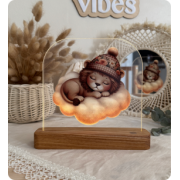 Світильник акриловий "Лев на хмаринці"