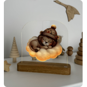 Світильник акриловий "Лев на хмаринці"