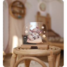 Світильник акриловий "Оленятко в шапці"