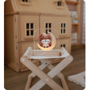 Світильник акриловий "Сова на місяці"