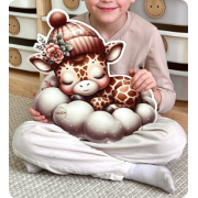 Світильник друкований "Жираф на хмаринці"