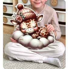 Світильник друкований "Жираф на хмаринці"