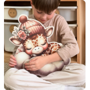 Світильник друкований "Жираф на хмаринці"