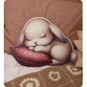 Світильник друкований "Зайчик на подушці"