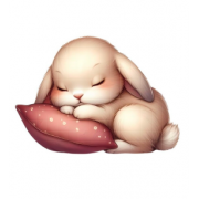 Світильник друкований "Зайчик на подушці"