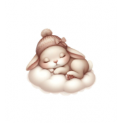 Світильник друкований "Зайчик на хмаринці"