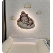 Світильник друкований "Зайчик на хмаринці"